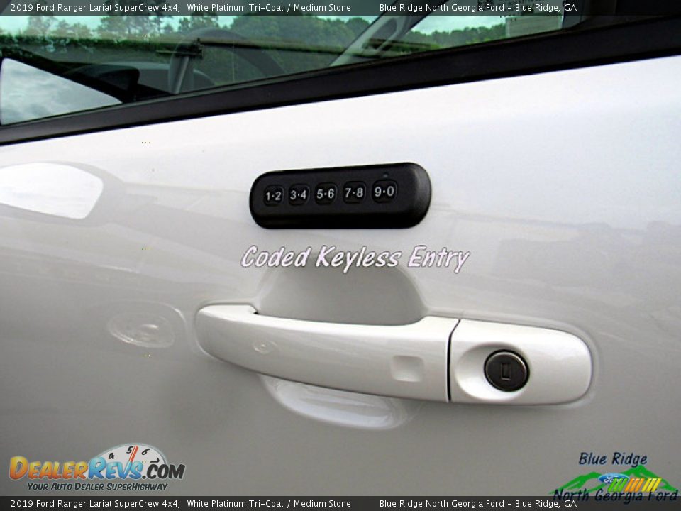 2019 Ford Ranger Lariat SuperCrew 4x4 White Platinum Tri-Coat / Medium Stone Photo #25