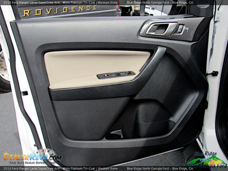 2019 Ford Ranger Lariat SuperCrew 4x4 White Platinum Tri-Coat / Medium Stone Photo #26