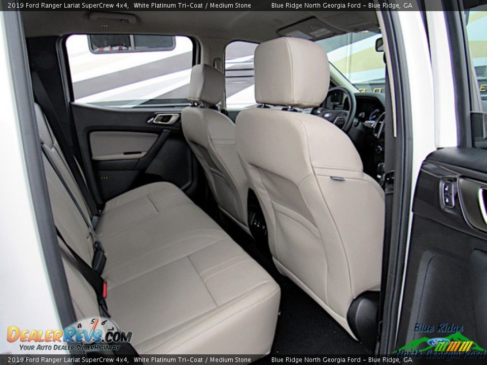 2019 Ford Ranger Lariat SuperCrew 4x4 White Platinum Tri-Coat / Medium Stone Photo #29