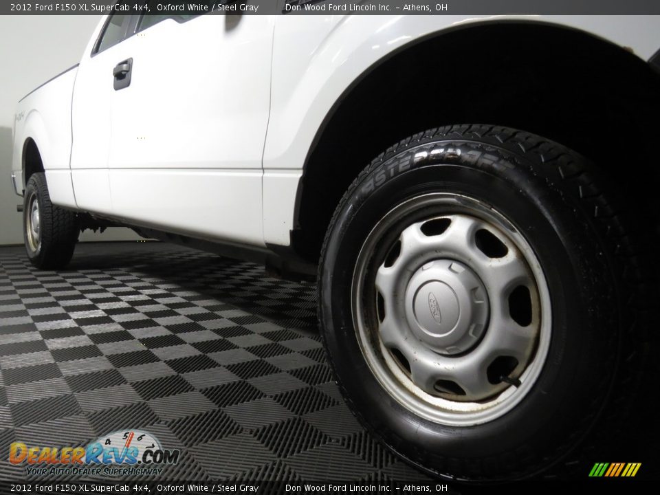 2012 Ford F150 XL SuperCab 4x4 Oxford White / Steel Gray Photo #3
