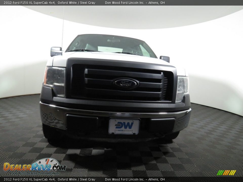 2012 Ford F150 XL SuperCab 4x4 Oxford White / Steel Gray Photo #4