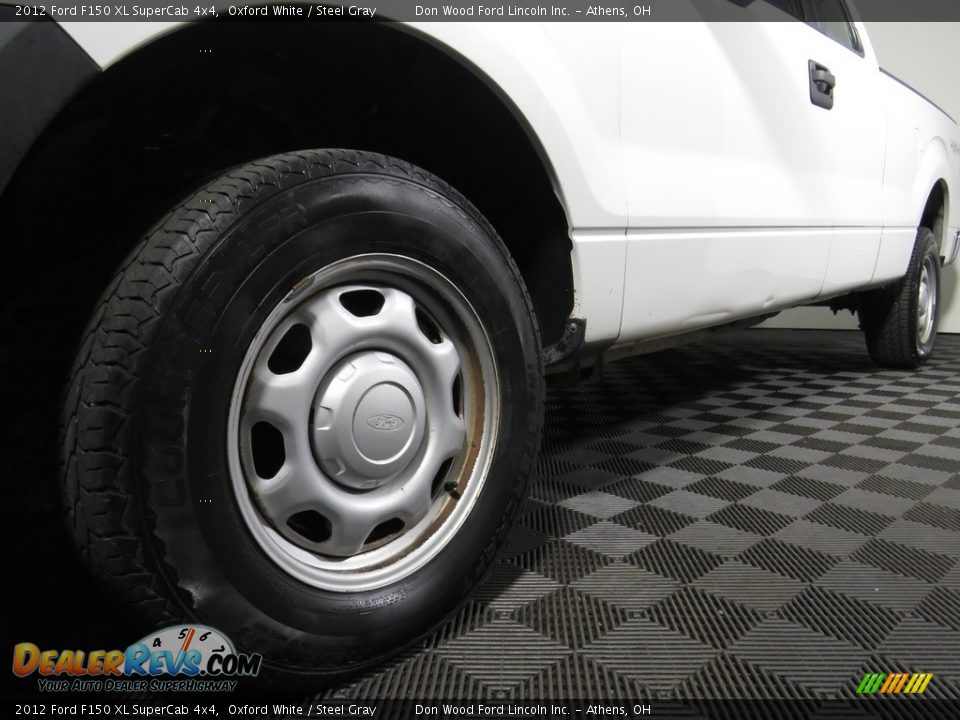 2012 Ford F150 XL SuperCab 4x4 Oxford White / Steel Gray Photo #6