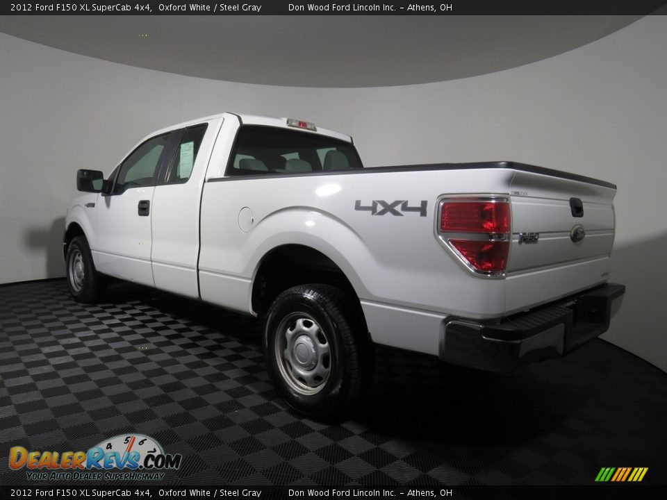 2012 Ford F150 XL SuperCab 4x4 Oxford White / Steel Gray Photo #7