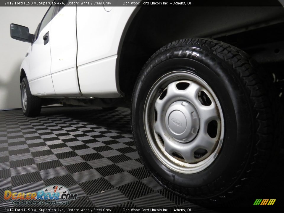 2012 Ford F150 XL SuperCab 4x4 Oxford White / Steel Gray Photo #8