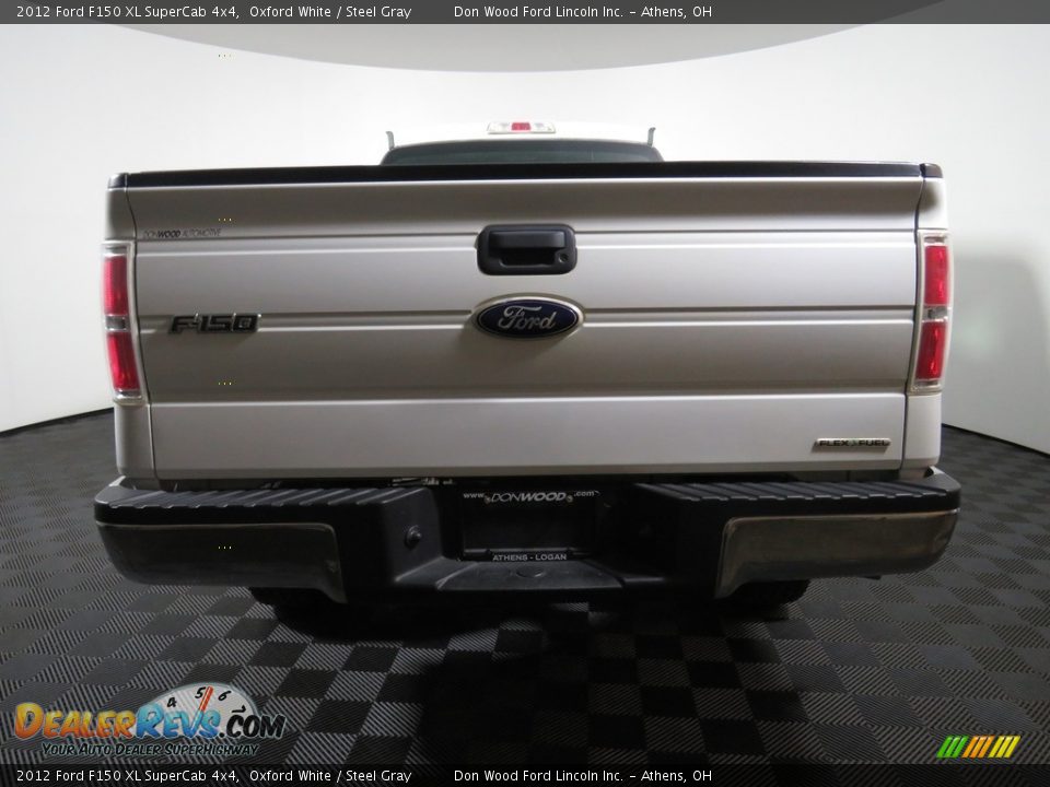 2012 Ford F150 XL SuperCab 4x4 Oxford White / Steel Gray Photo #9