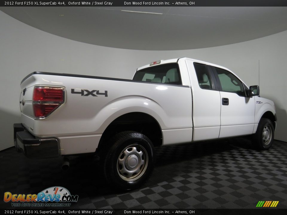 2012 Ford F150 XL SuperCab 4x4 Oxford White / Steel Gray Photo #11