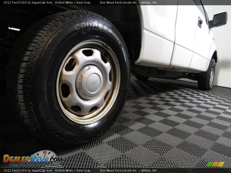 2012 Ford F150 XL SuperCab 4x4 Oxford White / Steel Gray Photo #12