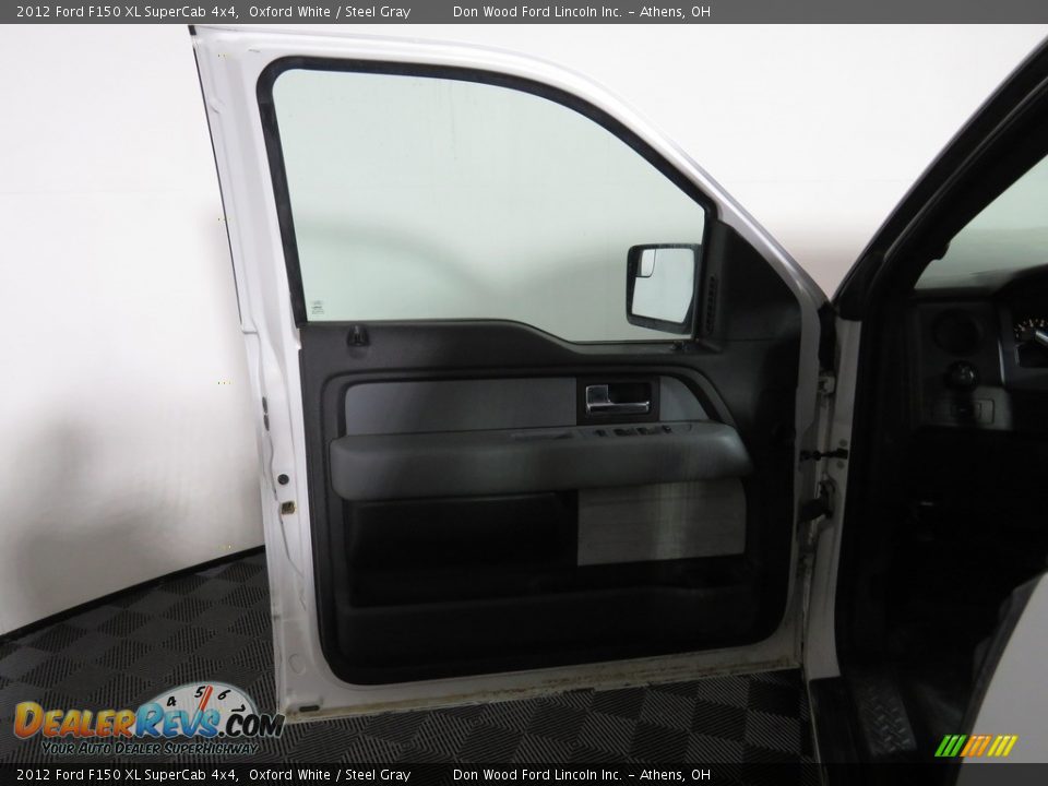 2012 Ford F150 XL SuperCab 4x4 Oxford White / Steel Gray Photo #13