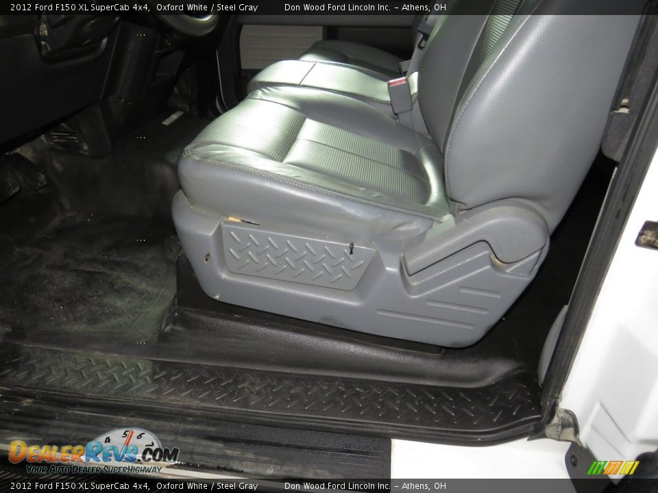 2012 Ford F150 XL SuperCab 4x4 Oxford White / Steel Gray Photo #14