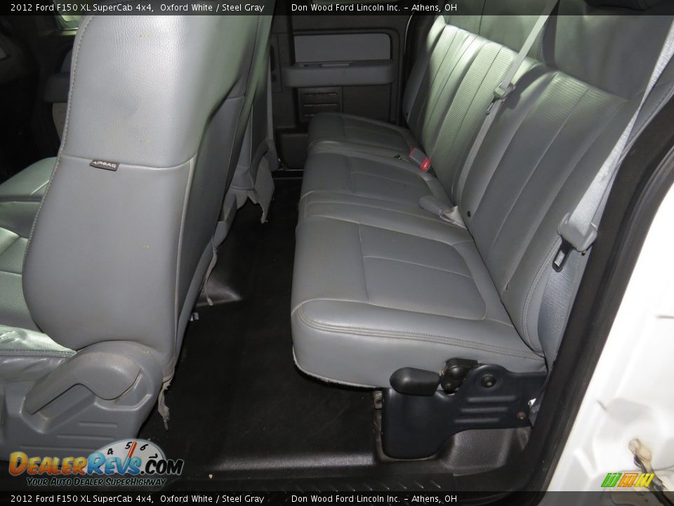 2012 Ford F150 XL SuperCab 4x4 Oxford White / Steel Gray Photo #17