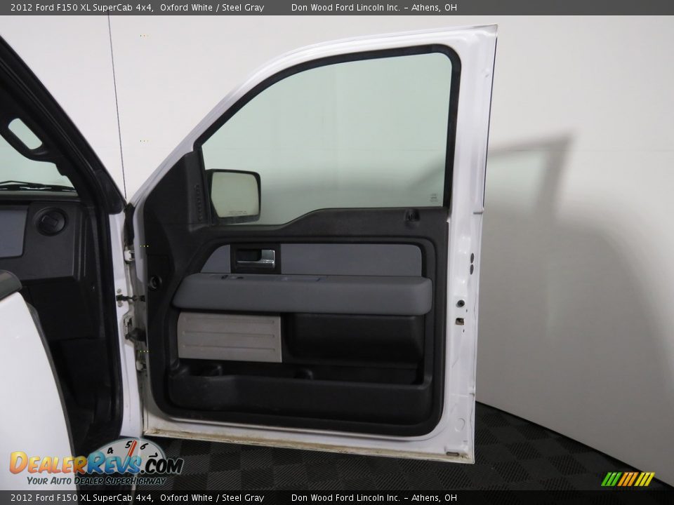 2012 Ford F150 XL SuperCab 4x4 Oxford White / Steel Gray Photo #18