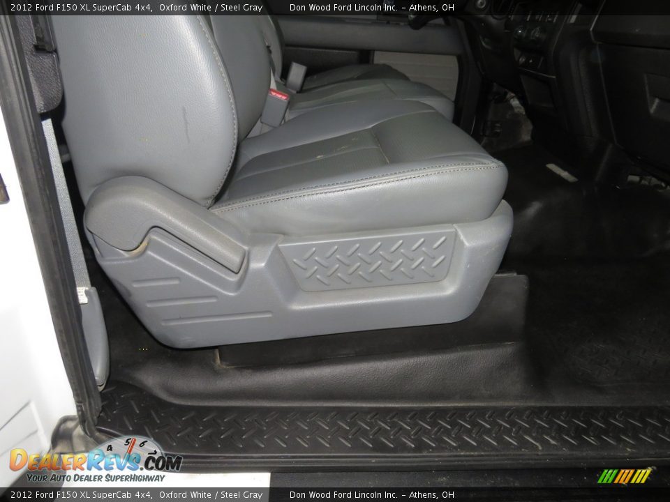 2012 Ford F150 XL SuperCab 4x4 Oxford White / Steel Gray Photo #19