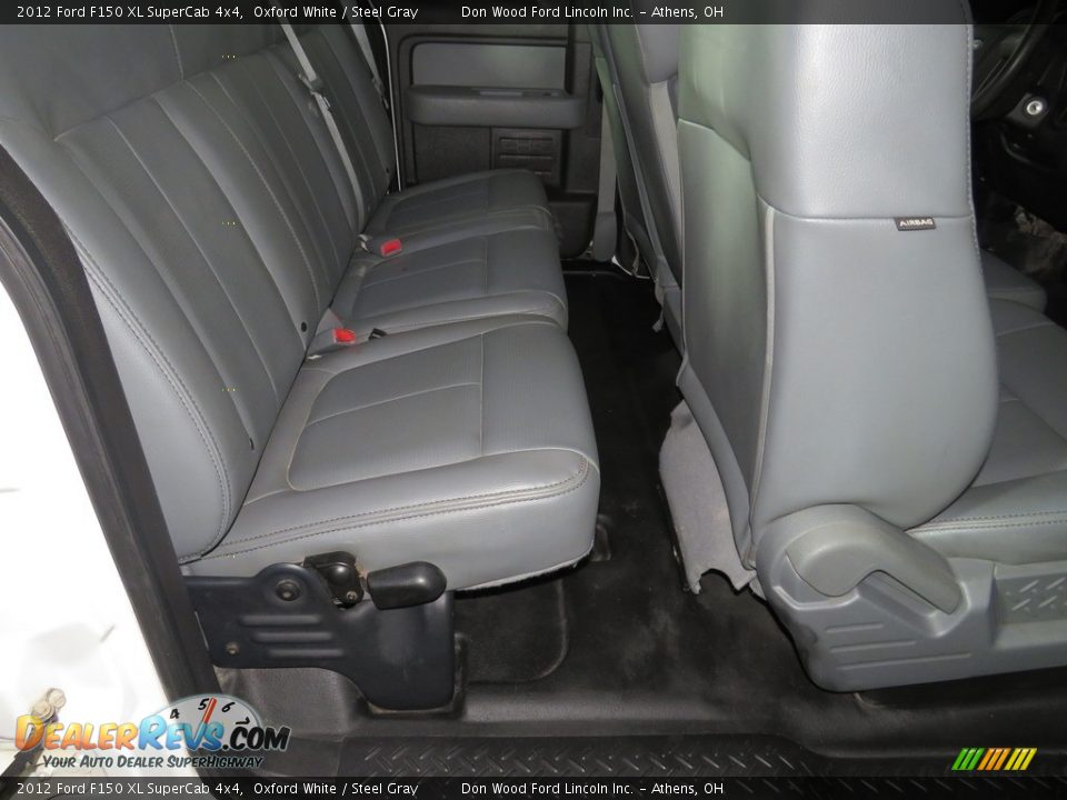 2012 Ford F150 XL SuperCab 4x4 Oxford White / Steel Gray Photo #20