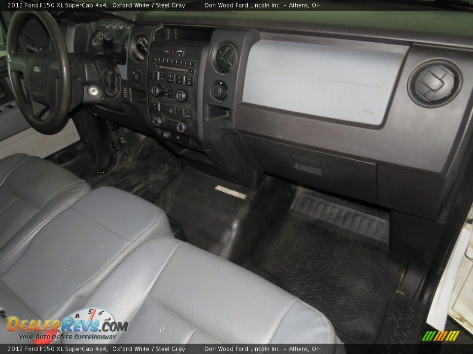 2012 Ford F150 XL SuperCab 4x4 Oxford White / Steel Gray Photo #21