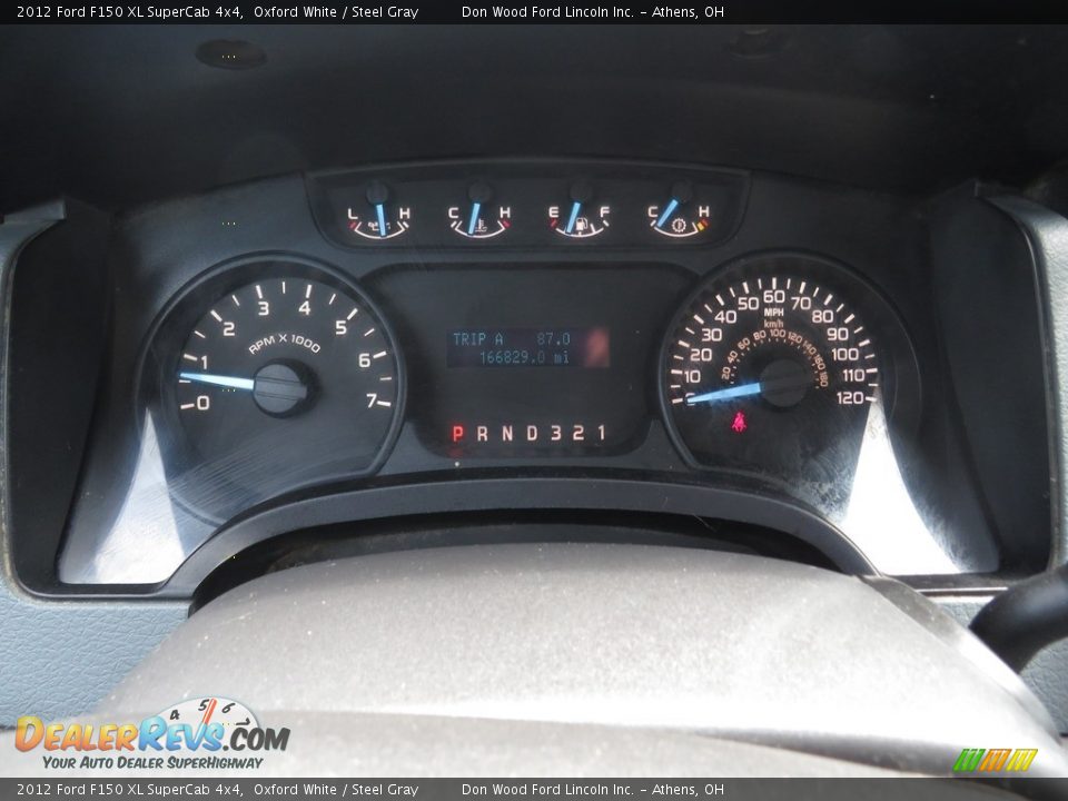 2012 Ford F150 XL SuperCab 4x4 Oxford White / Steel Gray Photo #22