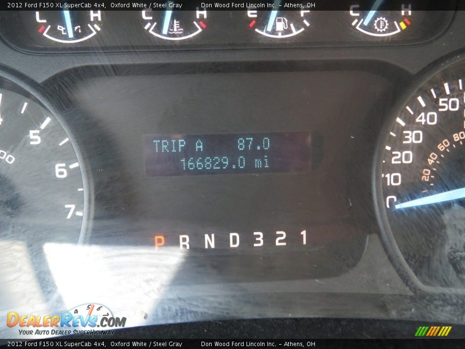 2012 Ford F150 XL SuperCab 4x4 Oxford White / Steel Gray Photo #23