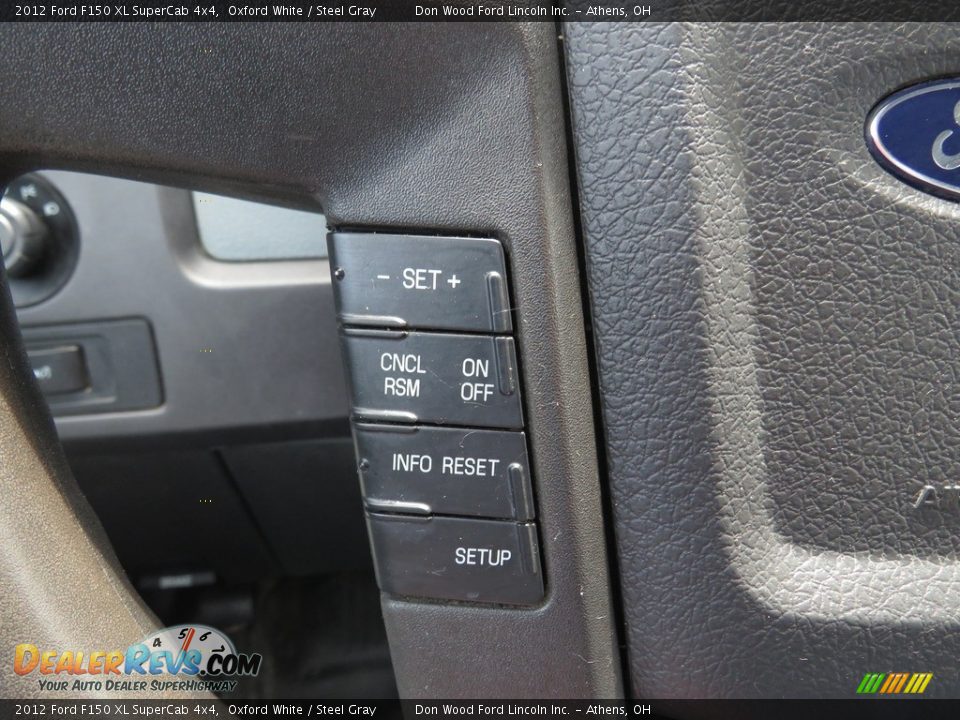 2012 Ford F150 XL SuperCab 4x4 Oxford White / Steel Gray Photo #28
