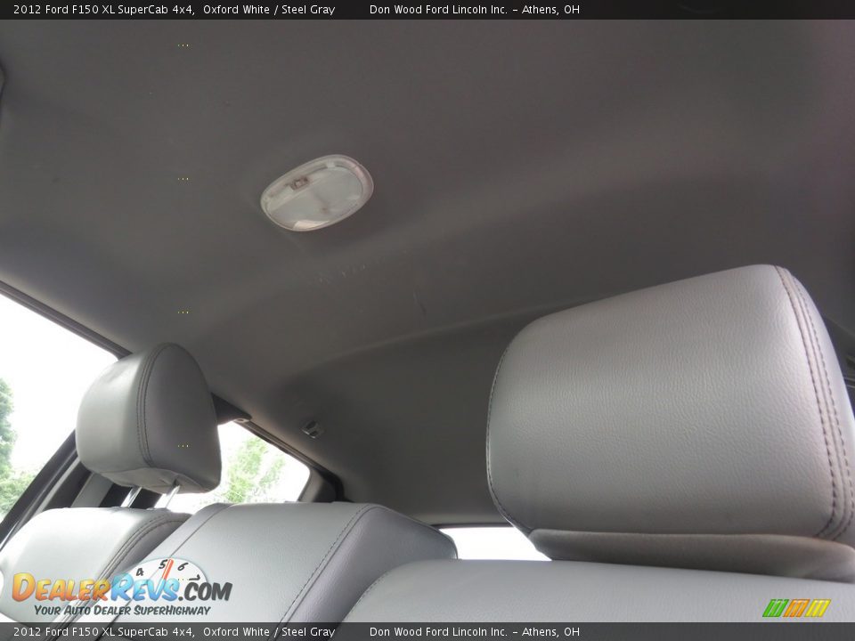 2012 Ford F150 XL SuperCab 4x4 Oxford White / Steel Gray Photo #31