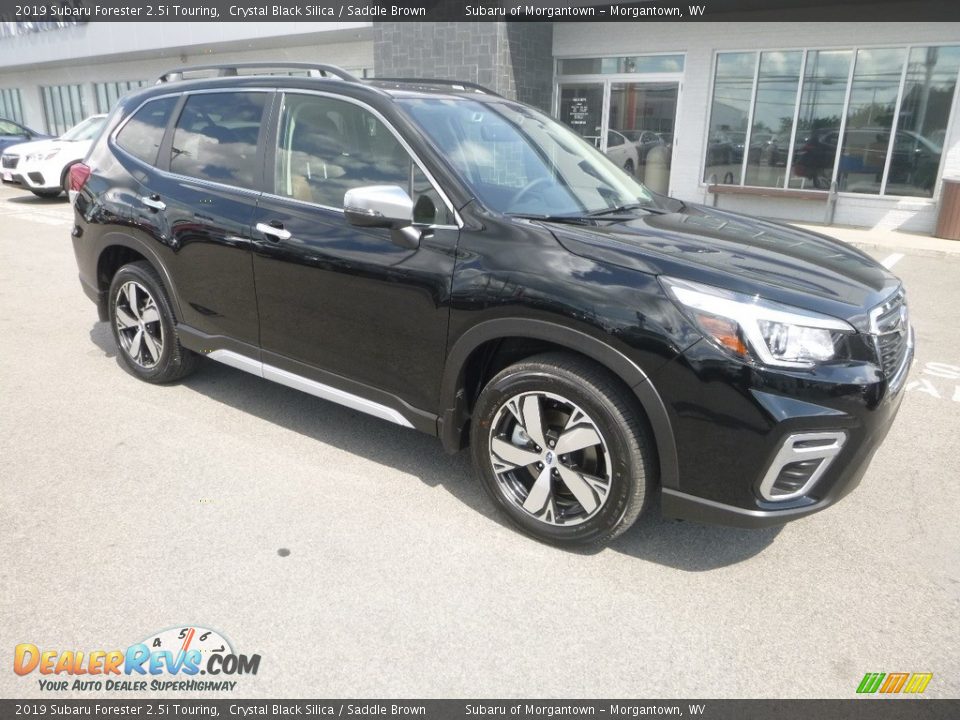 2019 Subaru Forester 2.5i Touring Crystal Black Silica / Saddle Brown Photo #1