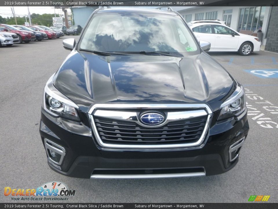 2019 Subaru Forester 2.5i Touring Crystal Black Silica / Saddle Brown Photo #9