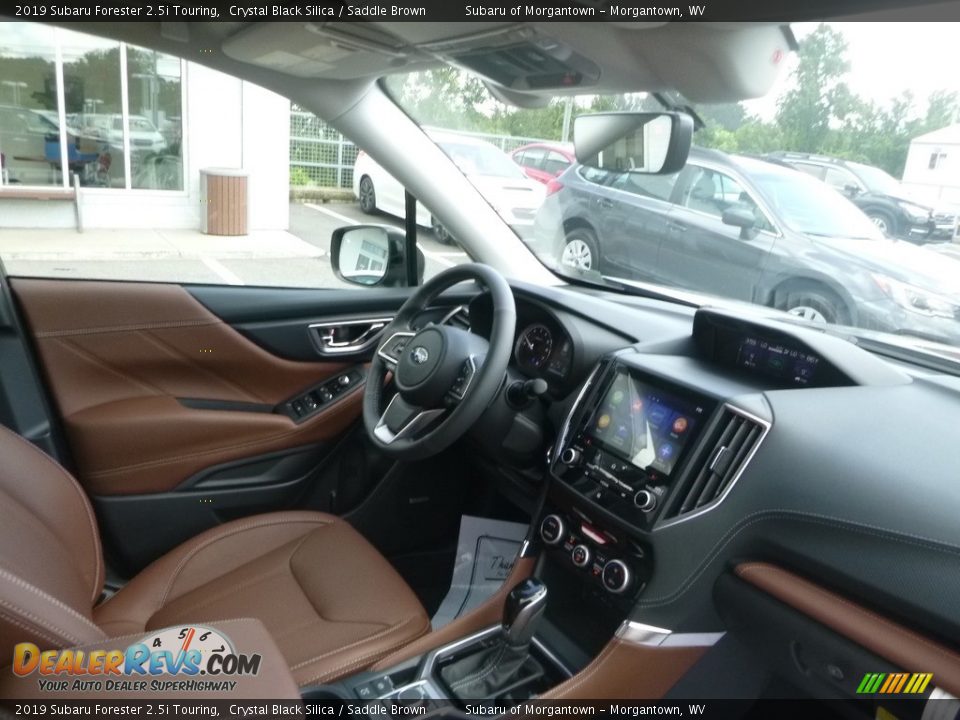 2019 Subaru Forester 2.5i Touring Crystal Black Silica / Saddle Brown Photo #11