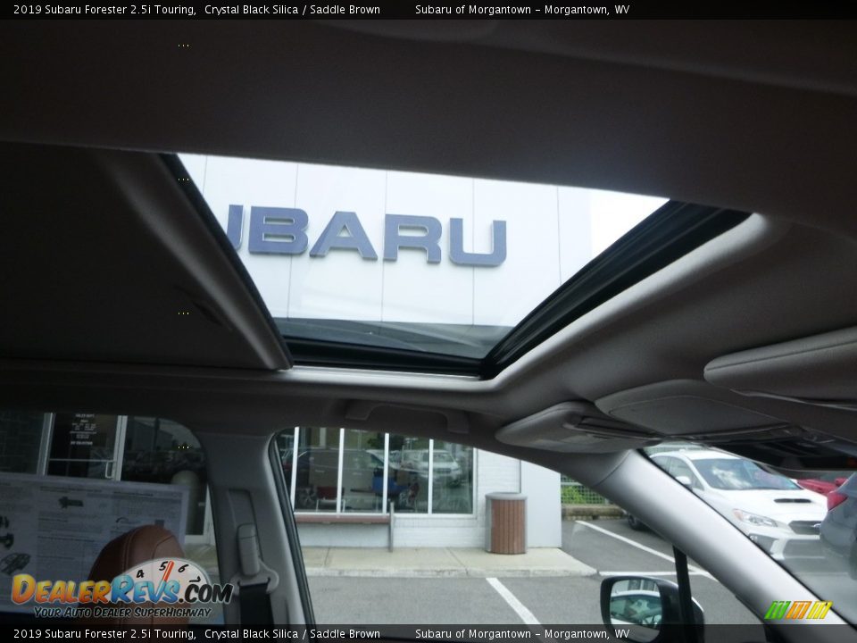 2019 Subaru Forester 2.5i Touring Crystal Black Silica / Saddle Brown Photo #12