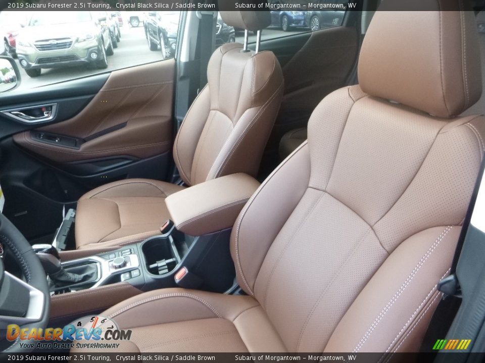 2019 Subaru Forester 2.5i Touring Crystal Black Silica / Saddle Brown Photo #14