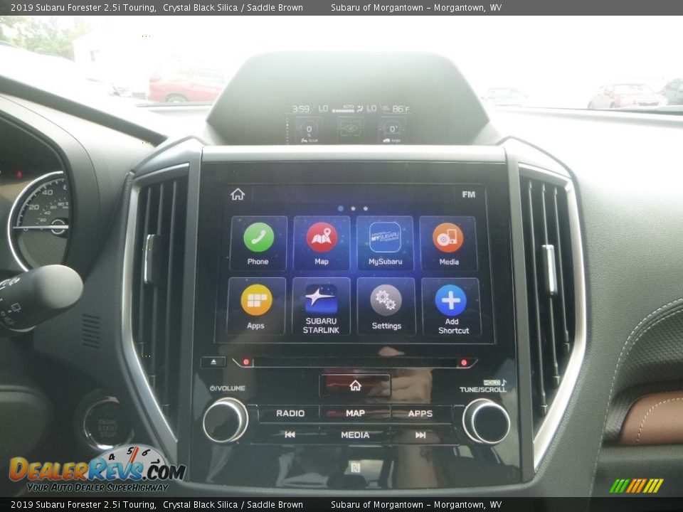 2019 Subaru Forester 2.5i Touring Crystal Black Silica / Saddle Brown Photo #16
