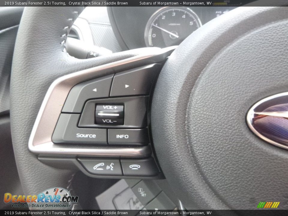 2019 Subaru Forester 2.5i Touring Crystal Black Silica / Saddle Brown Photo #19