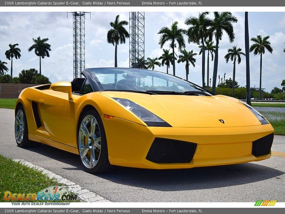 2006 Lamborghini Gallardo Spyder E-Gear Giallo Midas / Nero Perseus Photo #1