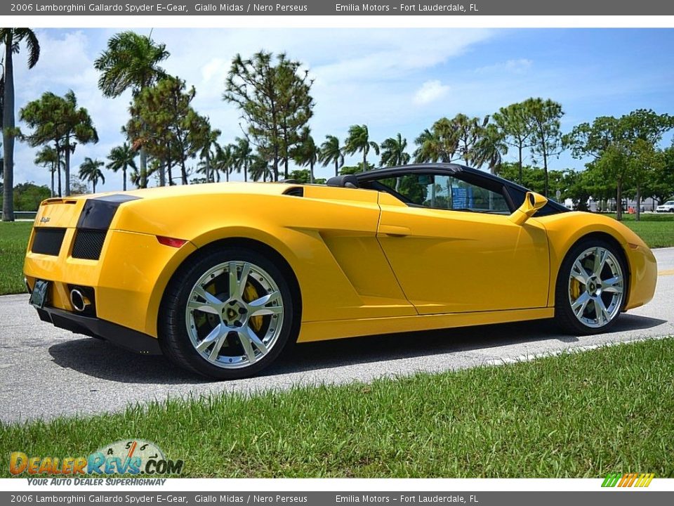 2006 Lamborghini Gallardo Spyder E-Gear Giallo Midas / Nero Perseus Photo #5