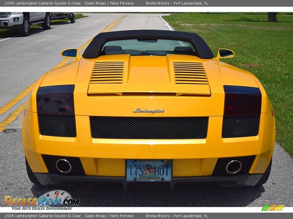 2006 Lamborghini Gallardo Spyder E-Gear Giallo Midas / Nero Perseus Photo #9