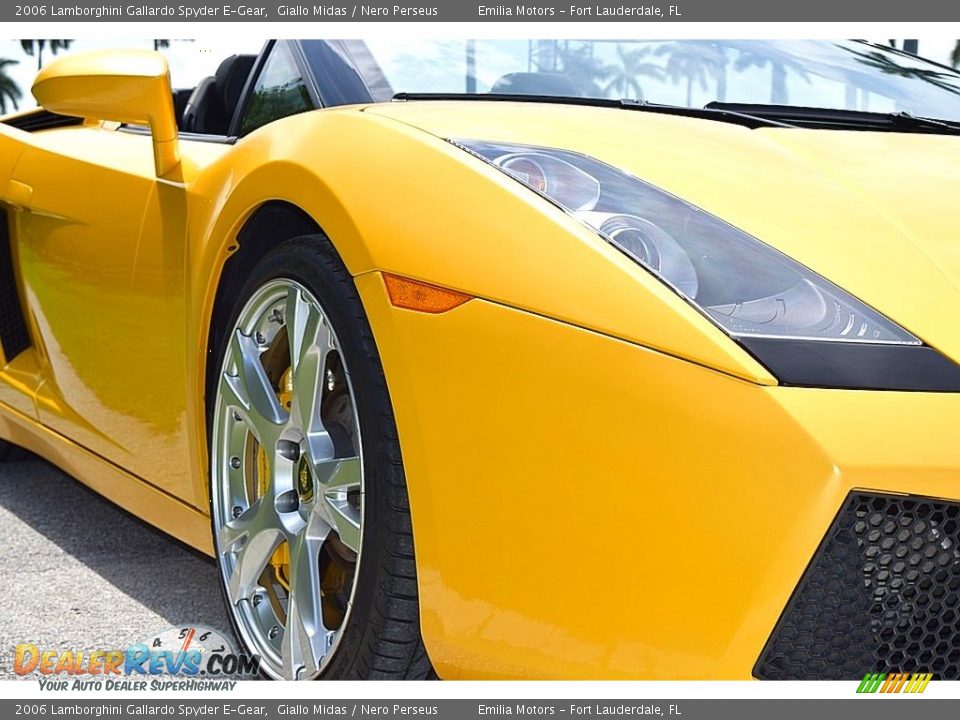 2006 Lamborghini Gallardo Spyder E-Gear Giallo Midas / Nero Perseus Photo #11