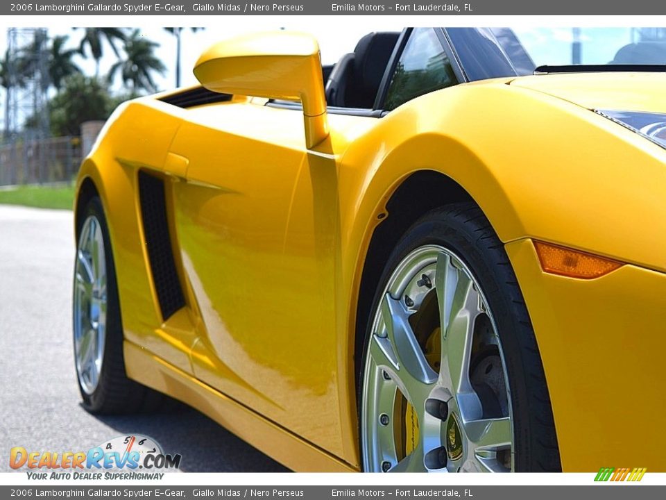 2006 Lamborghini Gallardo Spyder E-Gear Giallo Midas / Nero Perseus Photo #12