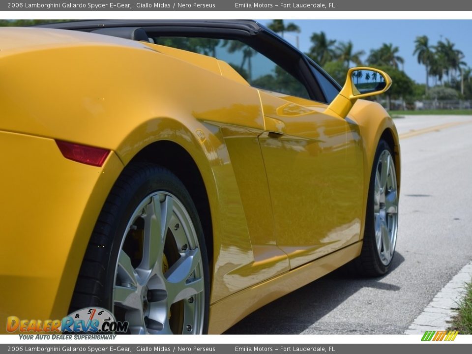 2006 Lamborghini Gallardo Spyder E-Gear Giallo Midas / Nero Perseus Photo #20