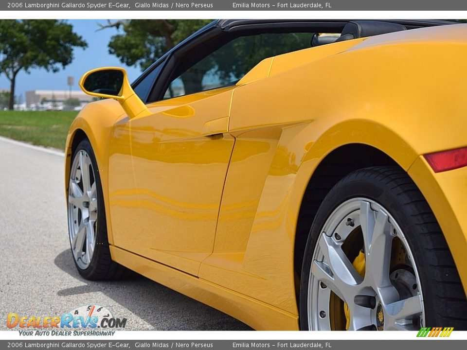 2006 Lamborghini Gallardo Spyder E-Gear Giallo Midas / Nero Perseus Photo #23