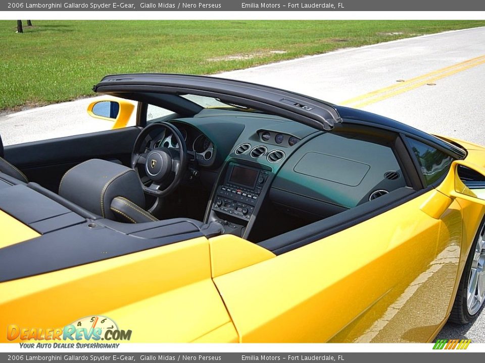 2006 Lamborghini Gallardo Spyder E-Gear Giallo Midas / Nero Perseus Photo #26
