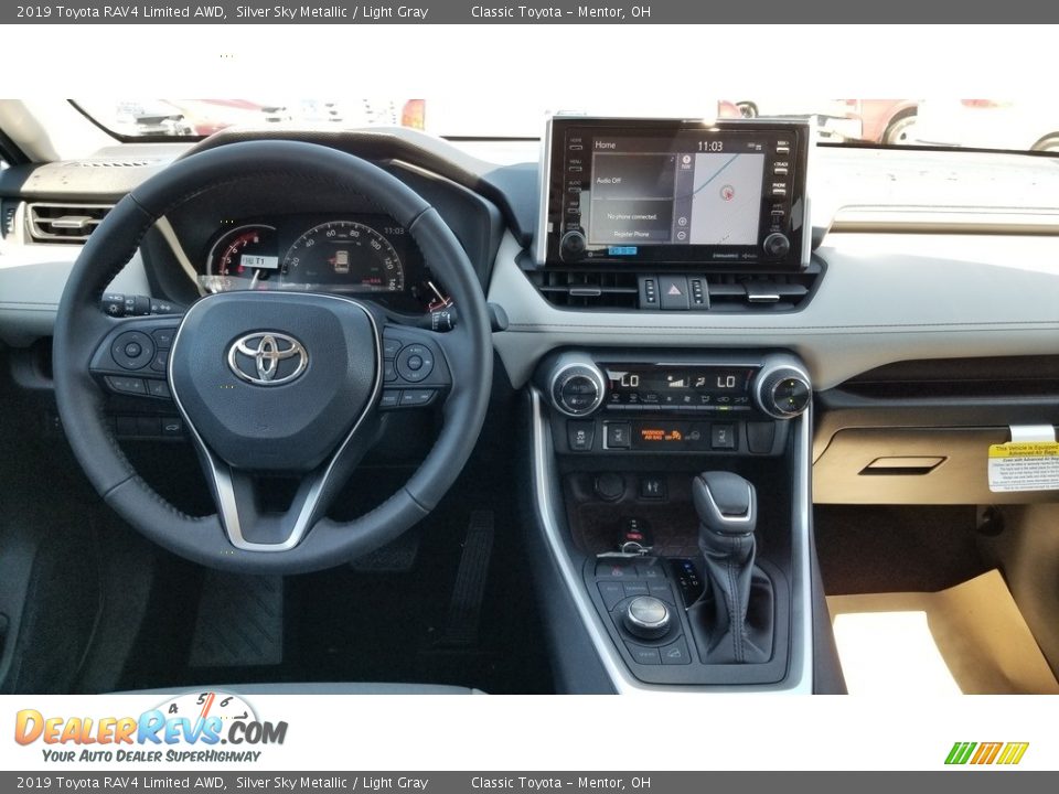 2019 Toyota RAV4 Limited AWD Silver Sky Metallic / Light Gray Photo #4