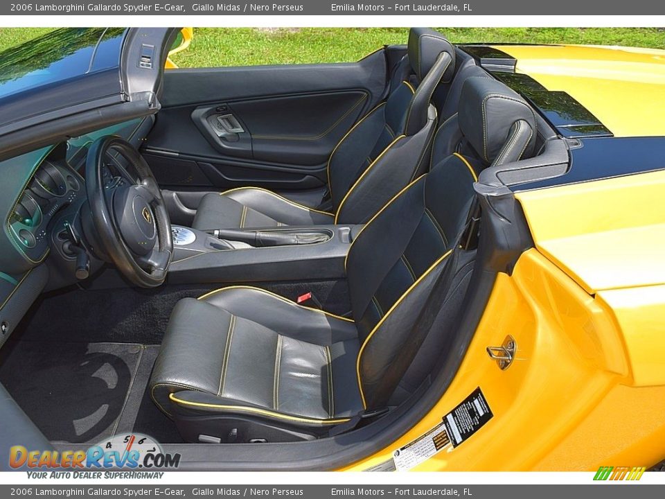 Nero Perseus Interior - 2006 Lamborghini Gallardo Spyder E-Gear Photo #47