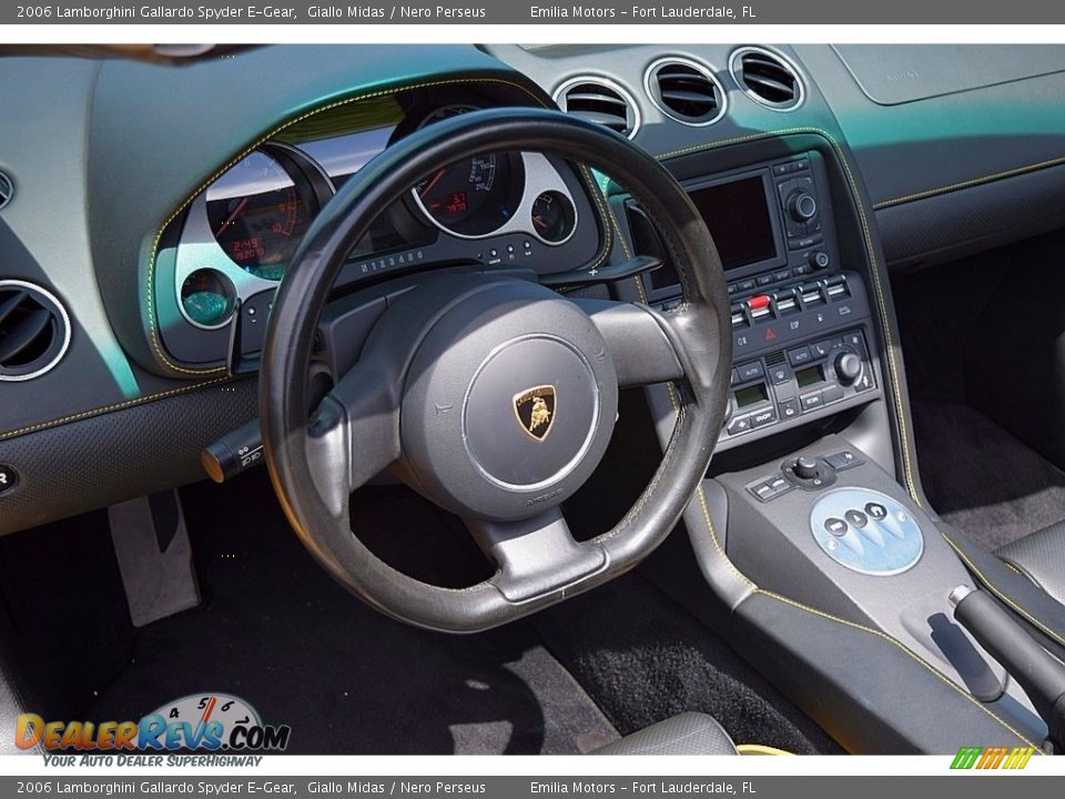 2006 Lamborghini Gallardo Spyder E-Gear Giallo Midas / Nero Perseus Photo #50
