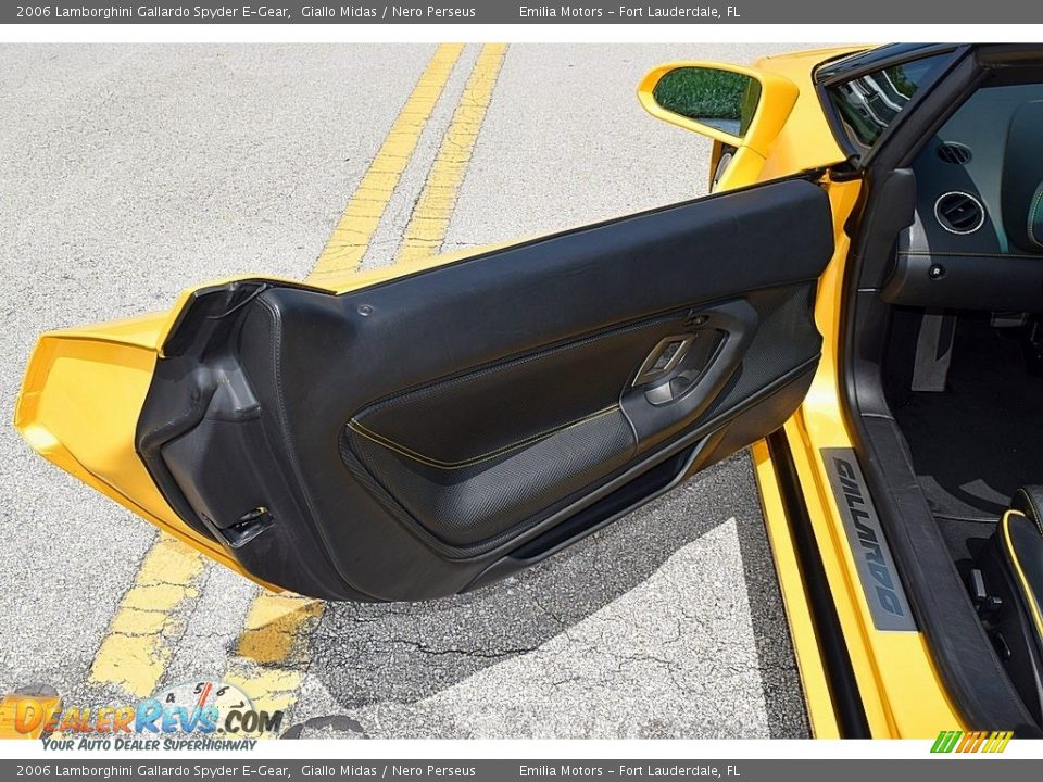 2006 Lamborghini Gallardo Spyder E-Gear Giallo Midas / Nero Perseus Photo #51
