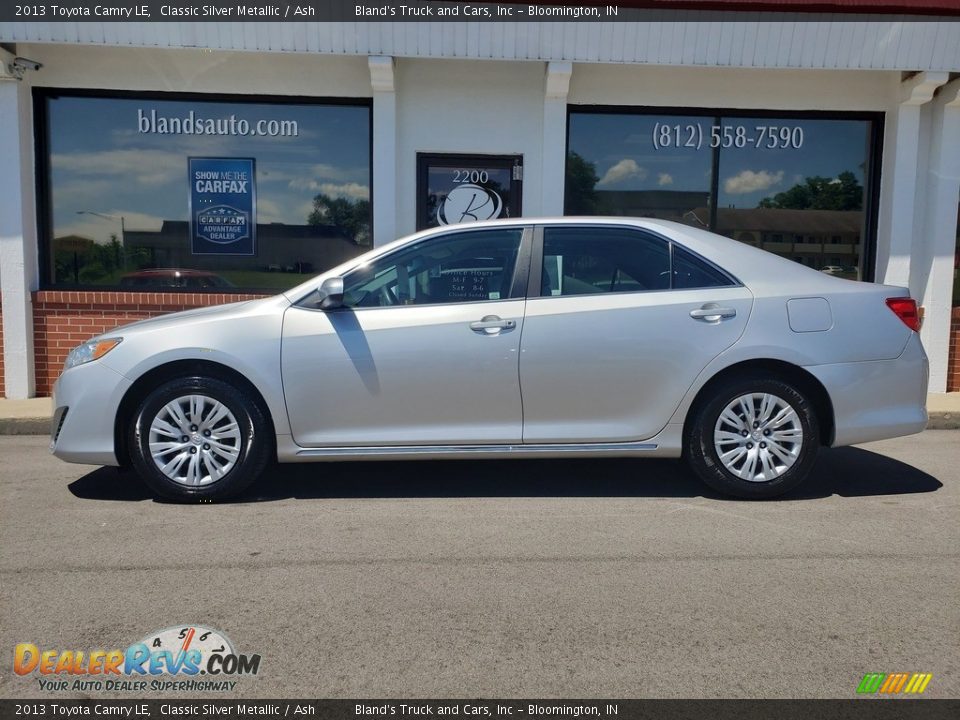 2013 Toyota Camry LE Classic Silver Metallic / Ash Photo #1