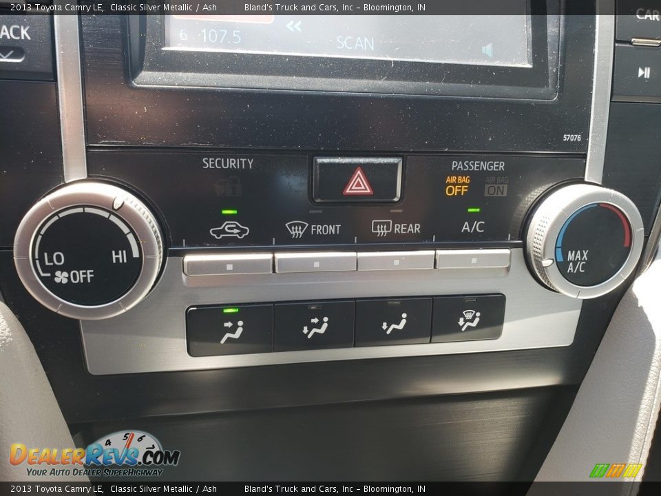 2013 Toyota Camry LE Classic Silver Metallic / Ash Photo #20