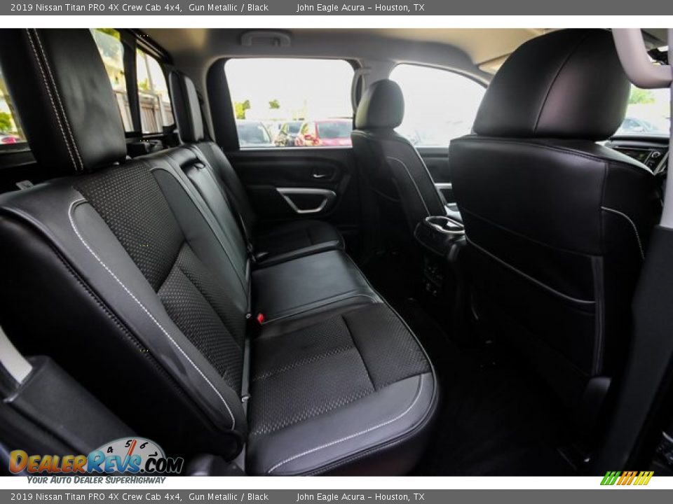 Rear Seat of 2019 Nissan Titan PRO 4X Crew Cab 4x4 Photo #23