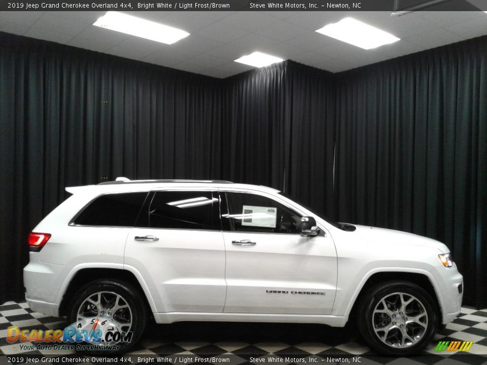 2019 Jeep Grand Cherokee Overland 4x4 Bright White / Light Frost/Brown Photo #5