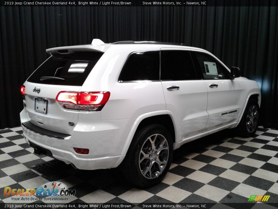 2019 Jeep Grand Cherokee Overland 4x4 Bright White / Light Frost/Brown Photo #6