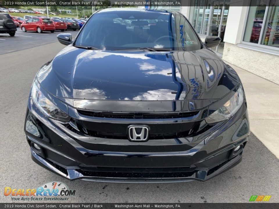 2019 Honda Civic Sport Sedan Crystal Black Pearl / Black Photo #3