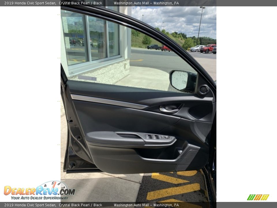 2019 Honda Civic Sport Sedan Crystal Black Pearl / Black Photo #10