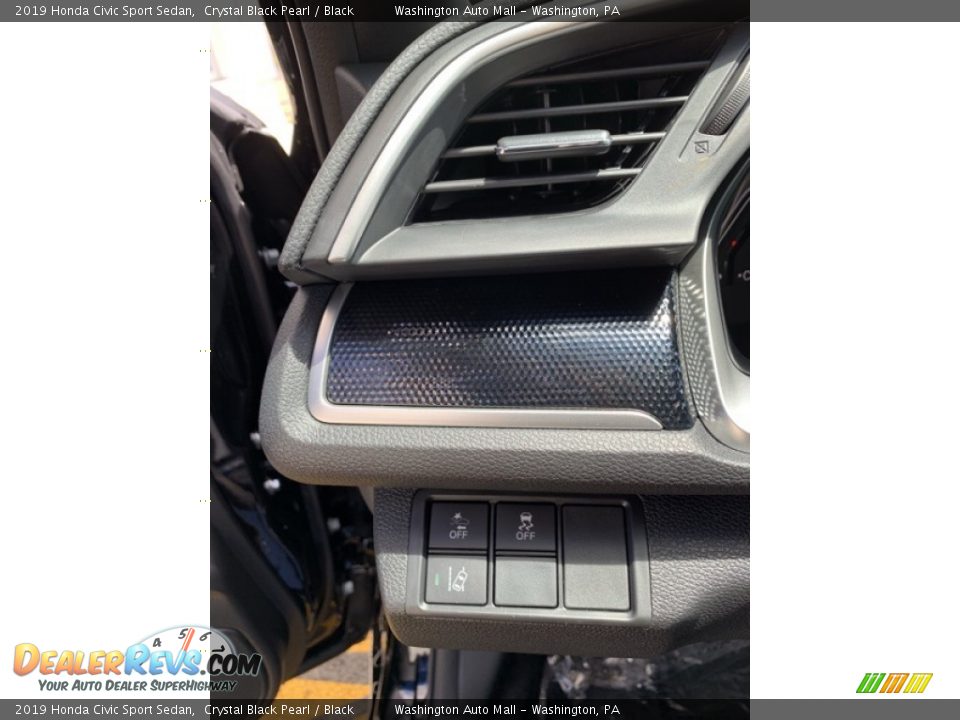 2019 Honda Civic Sport Sedan Crystal Black Pearl / Black Photo #12