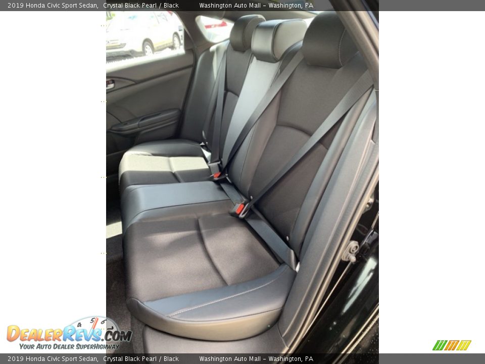 2019 Honda Civic Sport Sedan Crystal Black Pearl / Black Photo #18